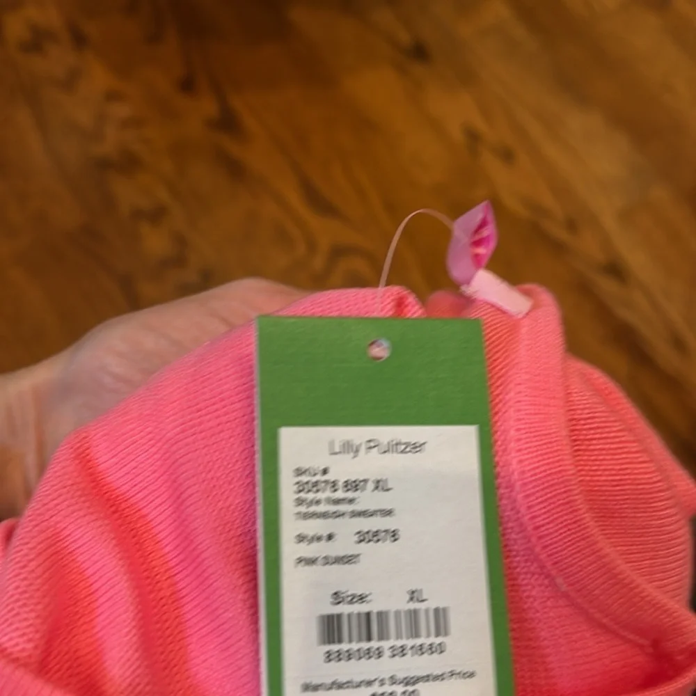Lilly Pulitzer Girls Tierneigh sweater in pink sunset size XL (12-14) NWT
